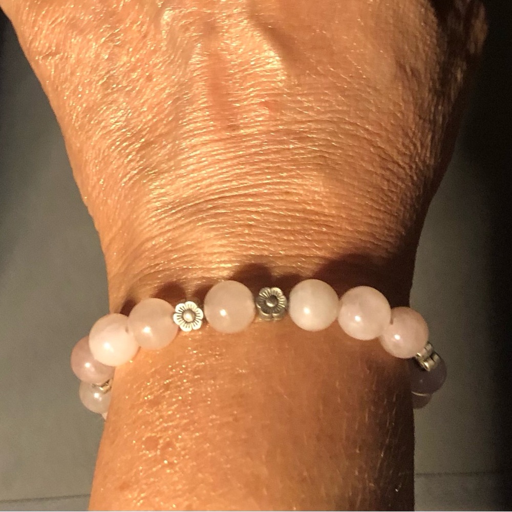 Rose Quartz Beaded Bracelet